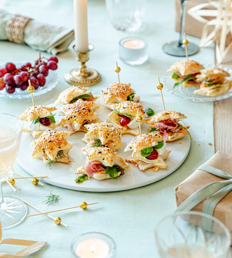 Festliche Mini-Sandwiches | Rezept für Weihnachten