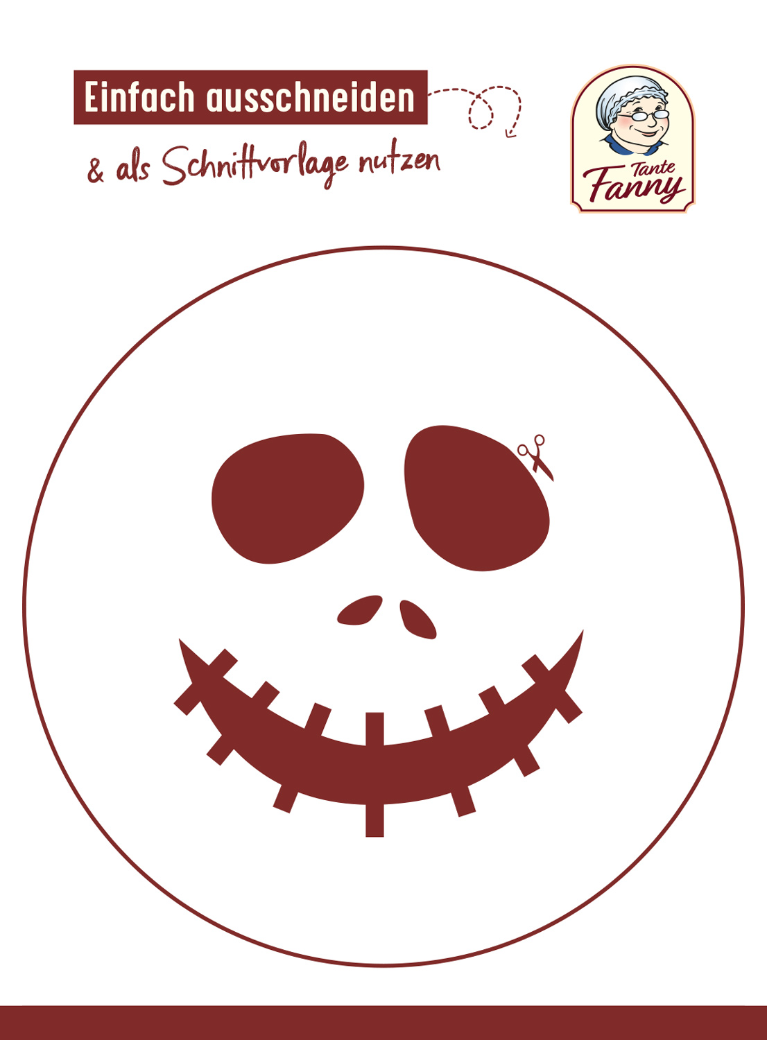 Tante Fanny Vorlage für Halloween Tarte