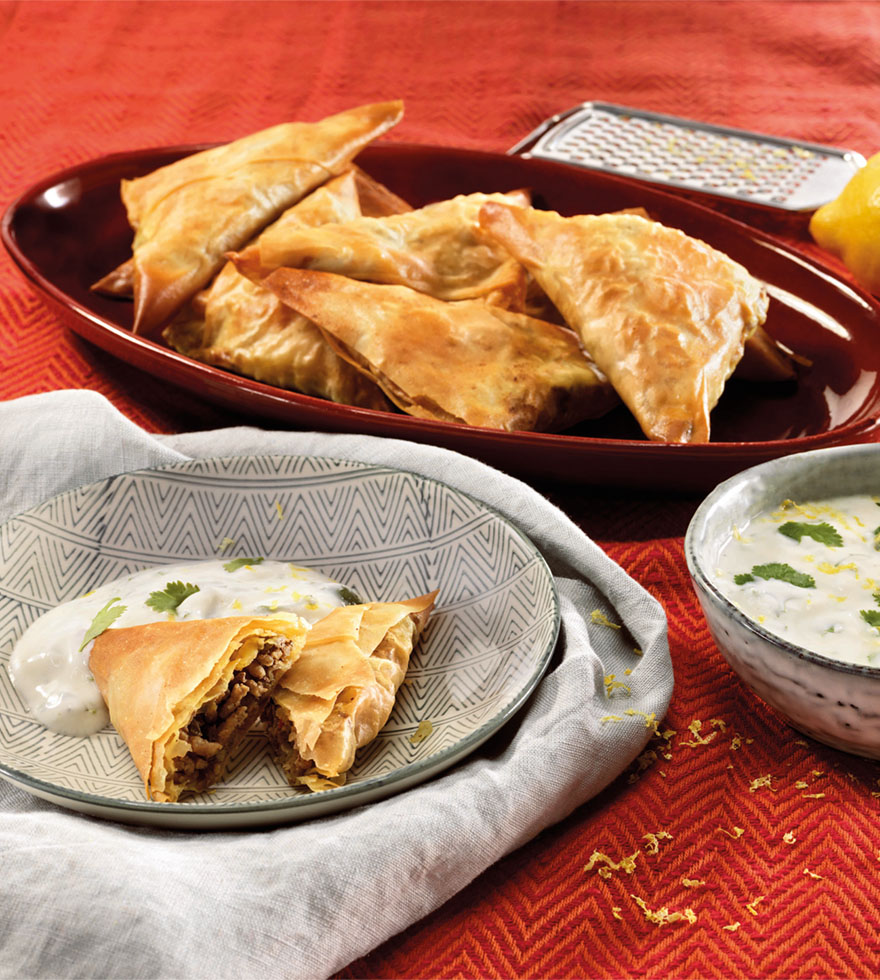 Samosas Indische Teigdreiecke