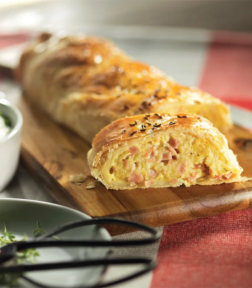 Schinken-Kartoffel-Strudel