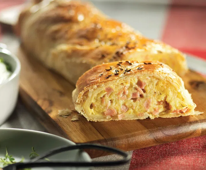 Schinken-Kartoffel-Strudel