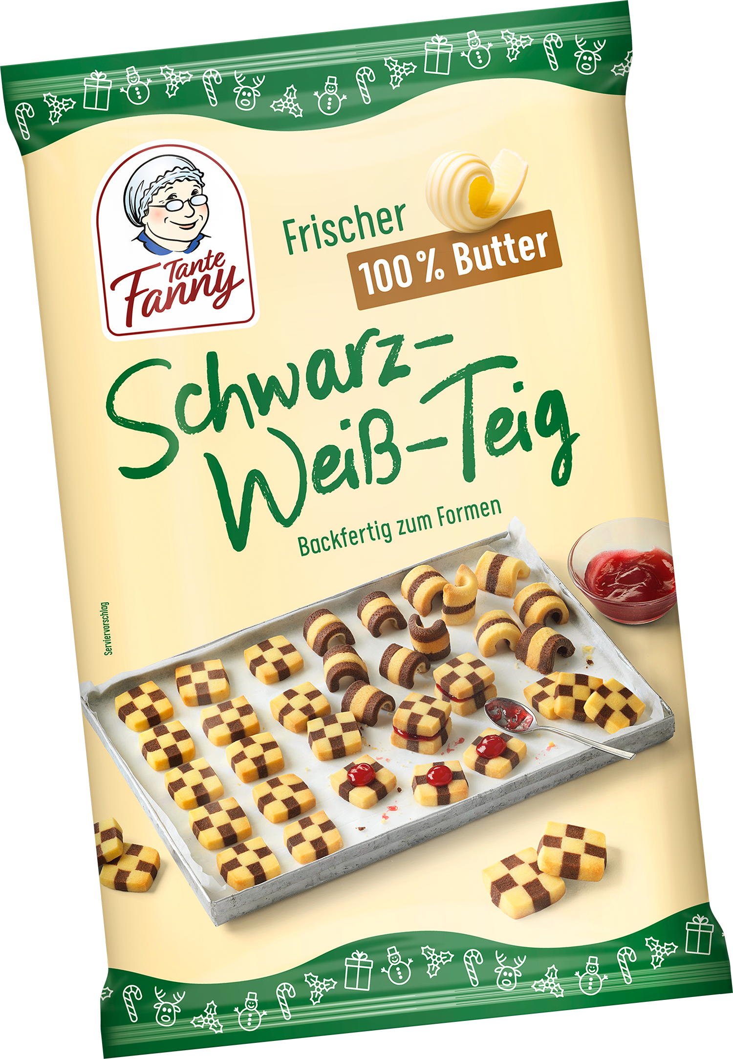 Tante Fanny Frischer Butter-Schwarz-Weiss-Teig 350 g
