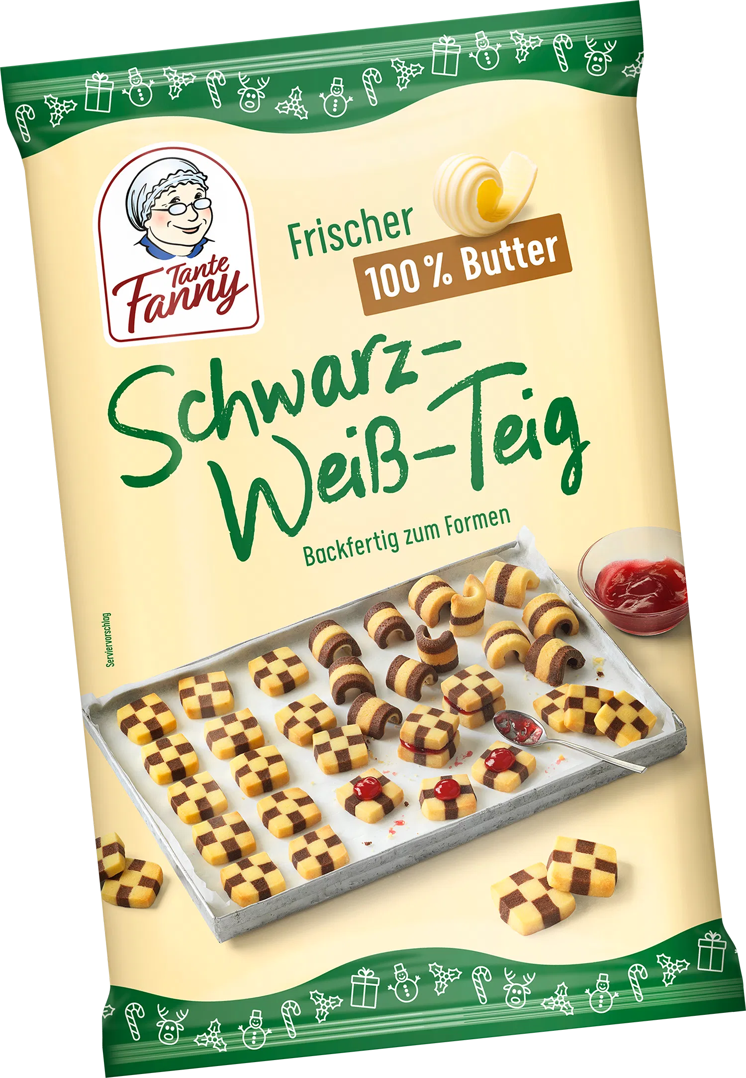 Tante Fanny Frischer Butter-Schwarz-Weiss-Teig 350 g