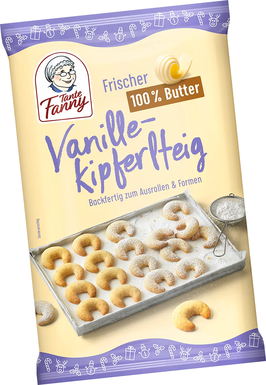 Tante Fanny Frischer Butter-Vanillekipferlteig