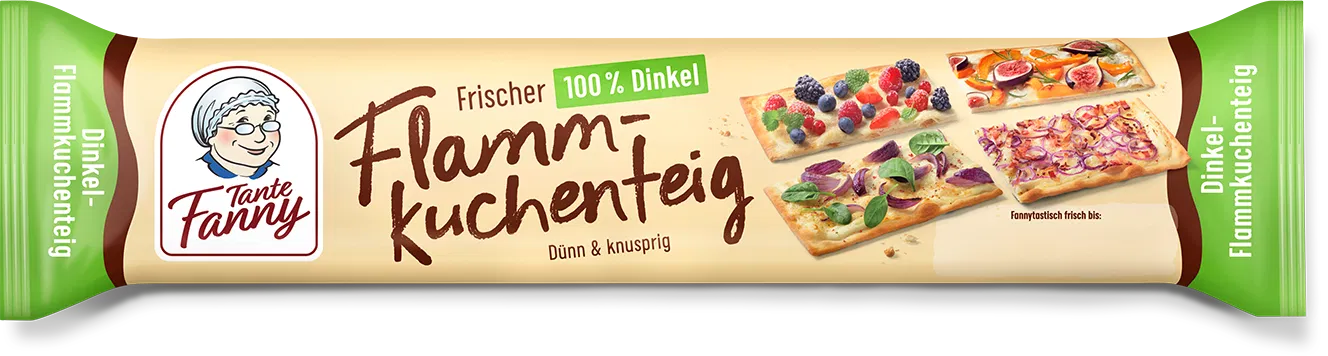 Tante Fanny Frischer Dinkel-Flammkuchenteig