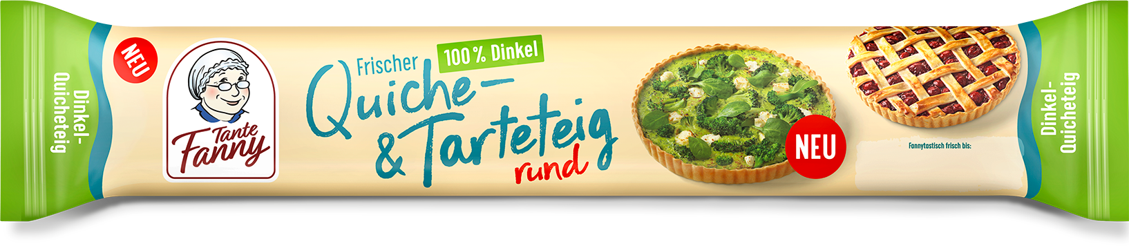 Tante Fanny Frischer Dinkel-Quiche- & Tarteteig