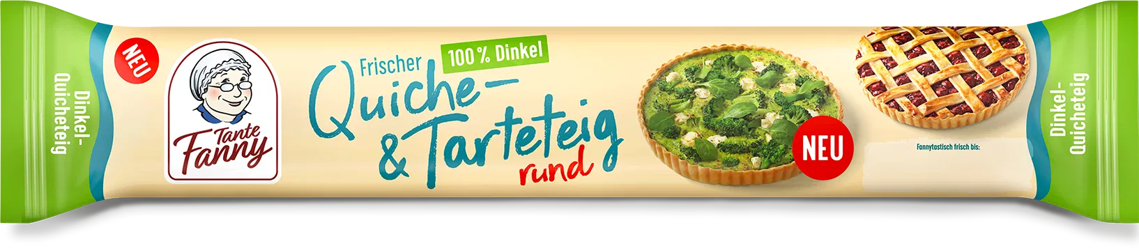 Tante Fanny Frischer Dinkel-Quiche- & Tarteteig