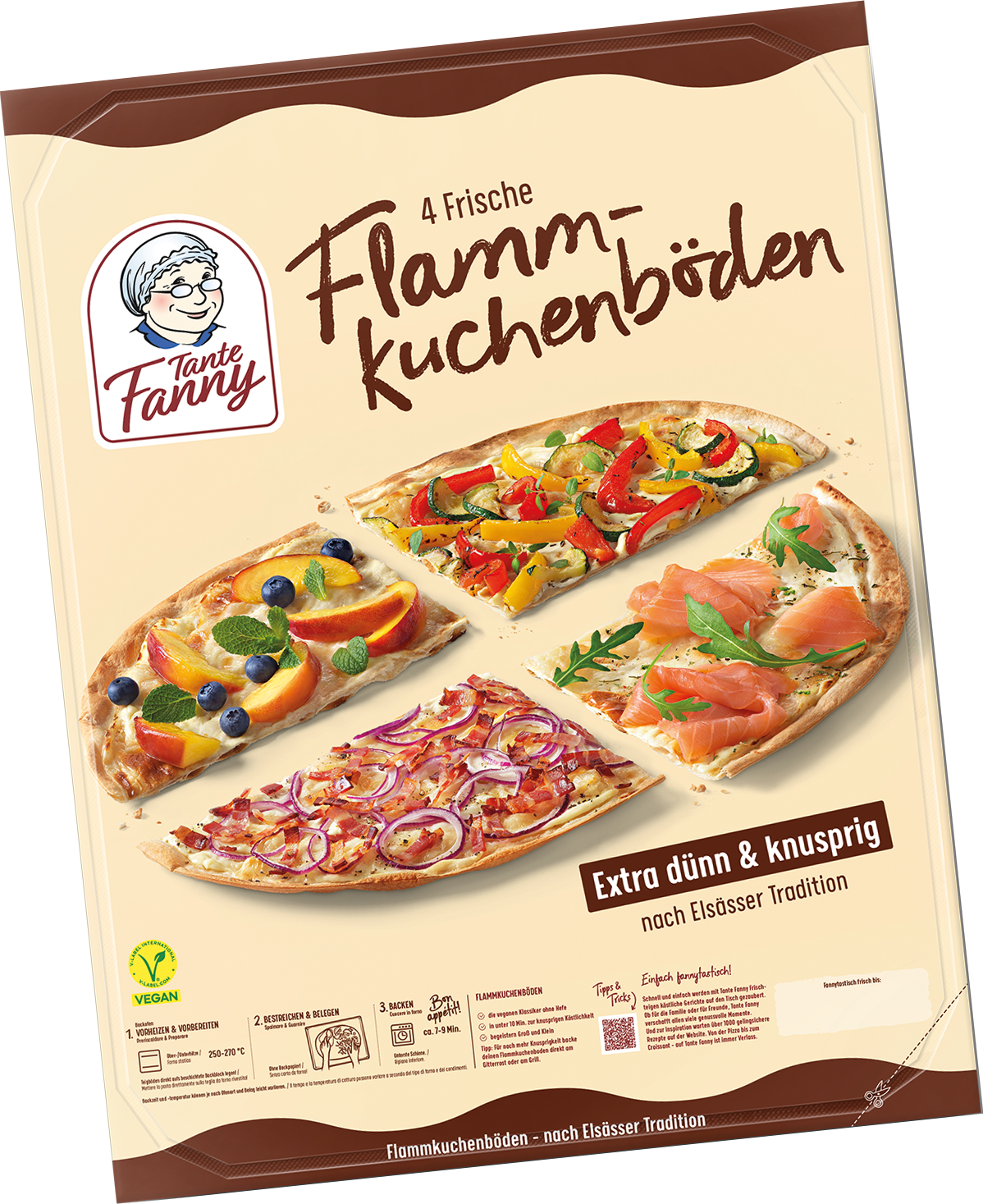 Tante Fanny Frische Flammkuchenböden oval