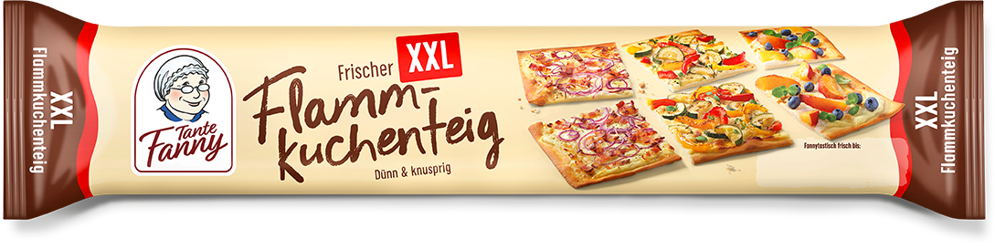 Tante Fanny Frischer Flammkuchenteig XXL