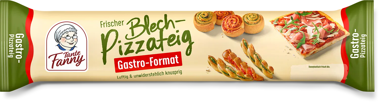 Tante Fanny Frischer Blech-Pizzateig im Gastro-Format