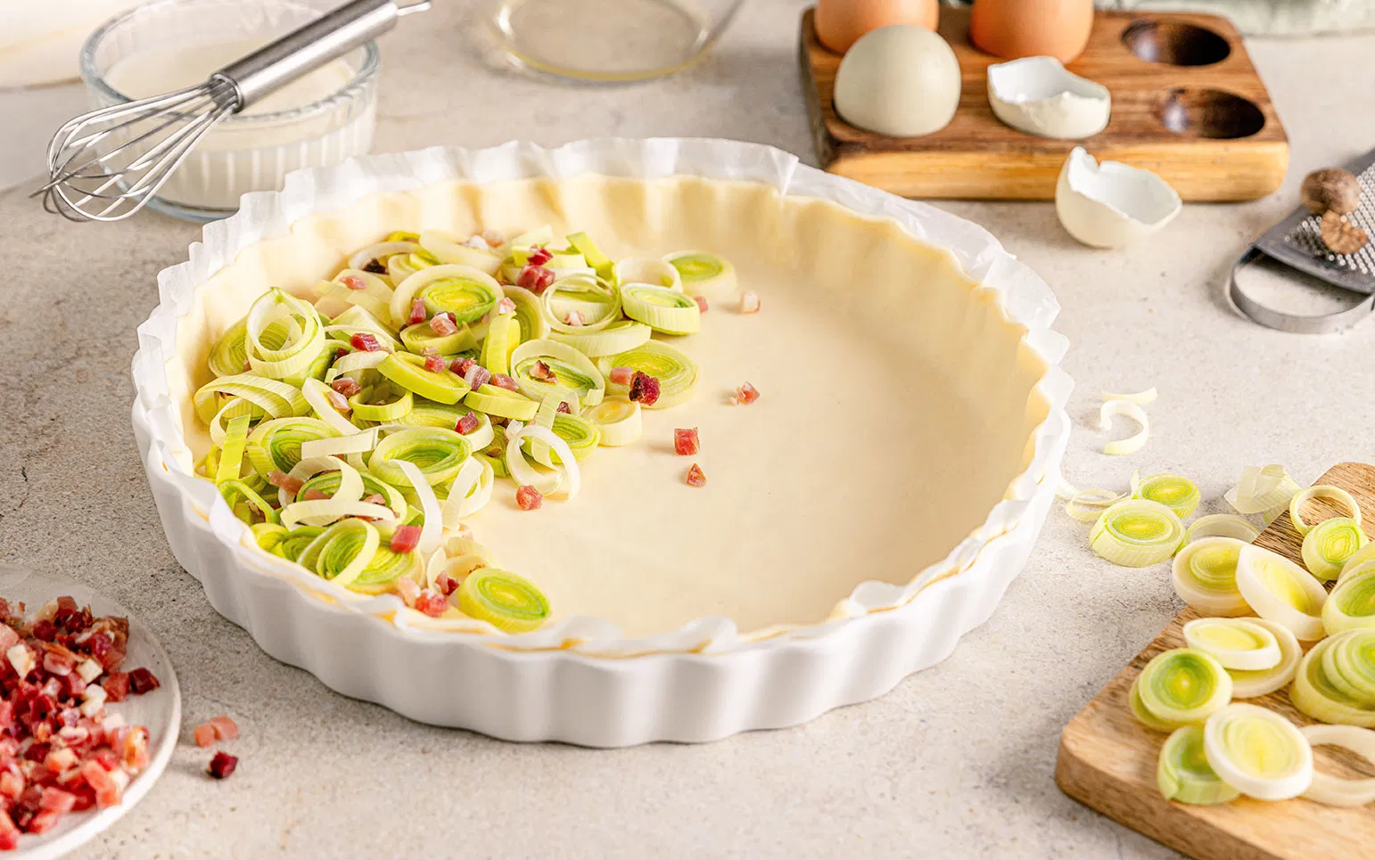 Friss omlós quiche és linzertészta