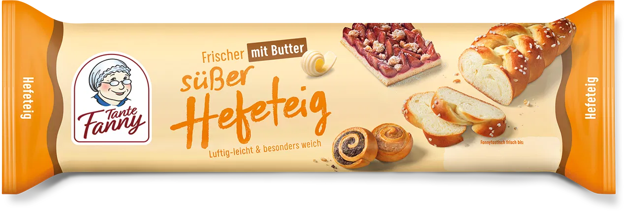 Friss kelt tészta vajjal