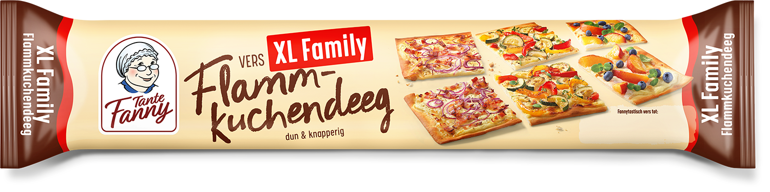 Packshot vers flammkuchendeeg XL familie Tante Fanny