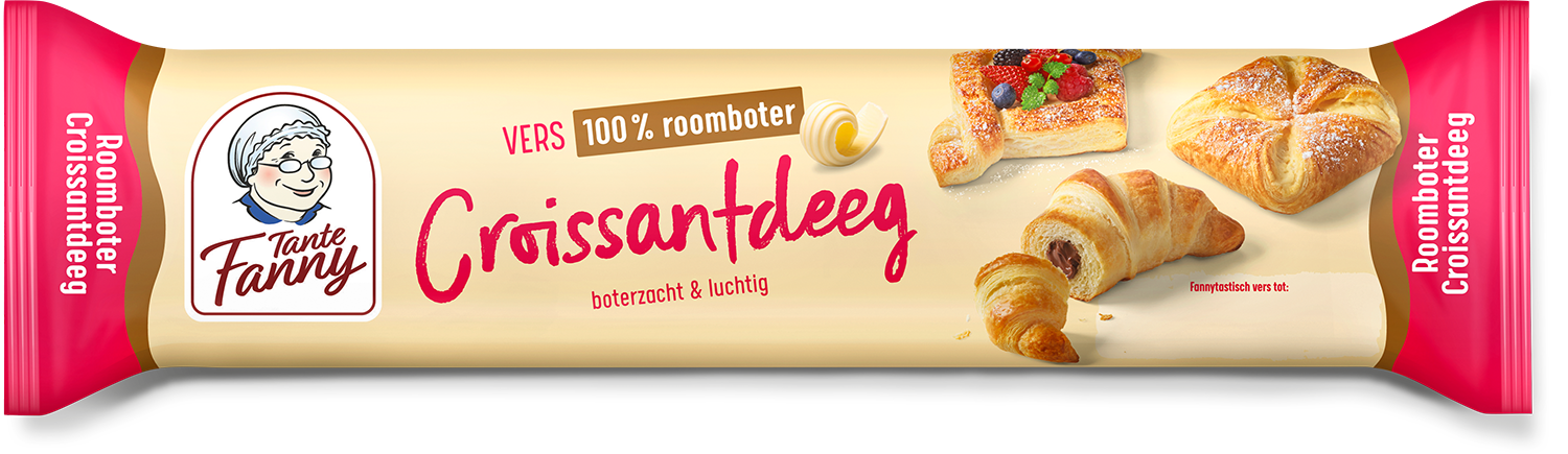 Packshot roomboter croissantdeeg Tante Fanny