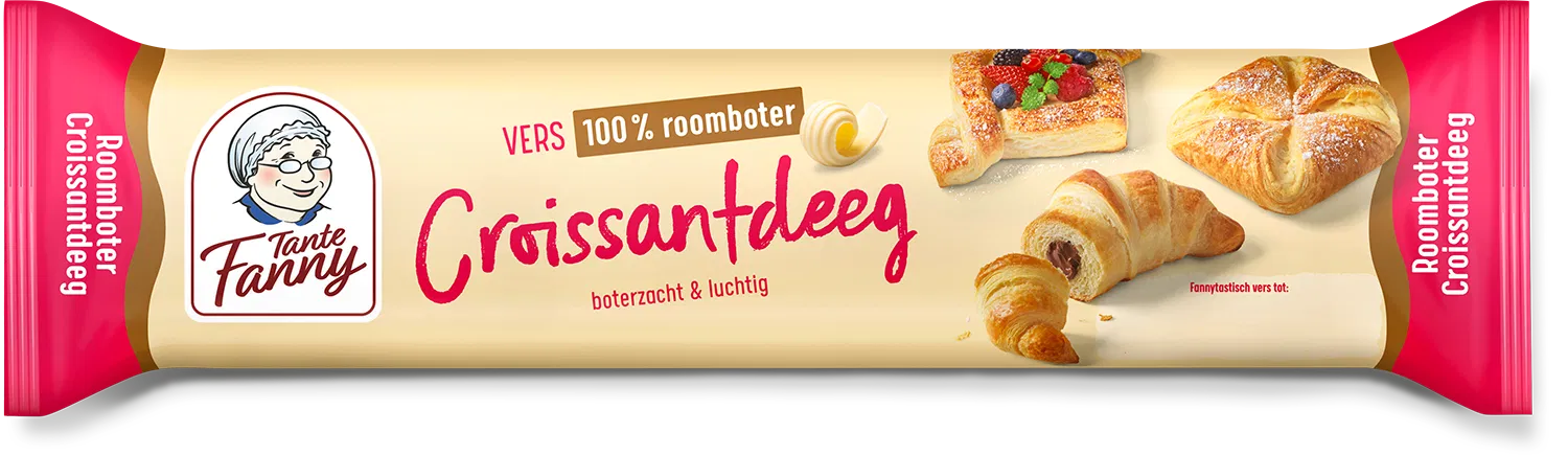 Packshot roomboter croissantdeeg Tante Fanny