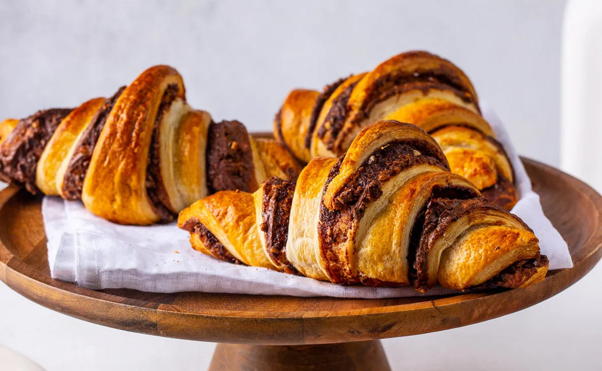 Nuss-Nougat-Croissants