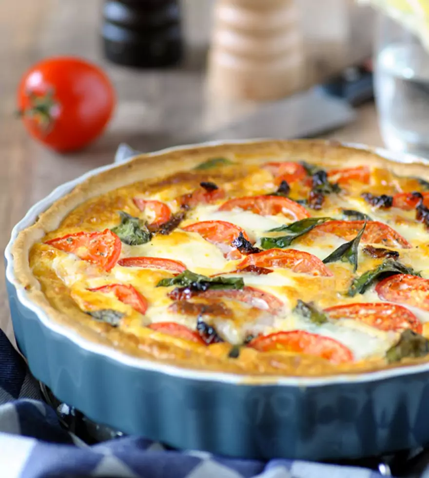 quiche caprese met kabeljauw recept tante fanny