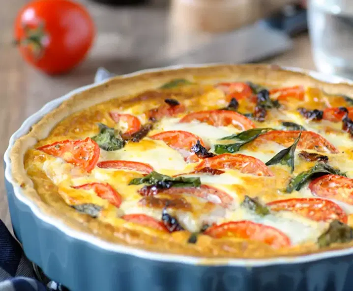 quiche caprese met kabeljauw recept tante fanny