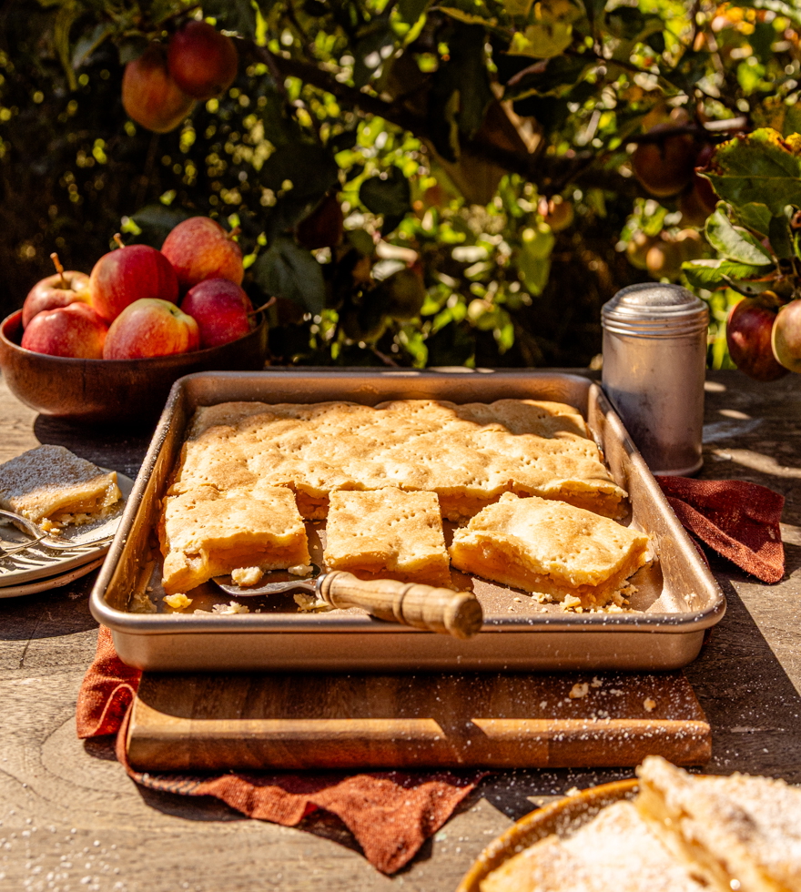 Gedeckter Apfelkuchen mit Mürbteig Tante Fanny