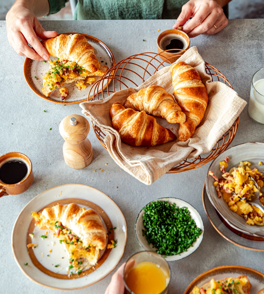 Deftige Frühstücks-Croissants aus dem Airfryer