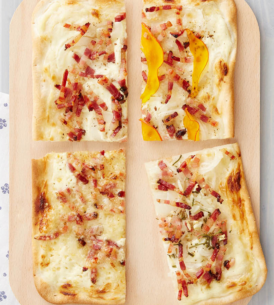 Elsässer Flammkuchen Variationen