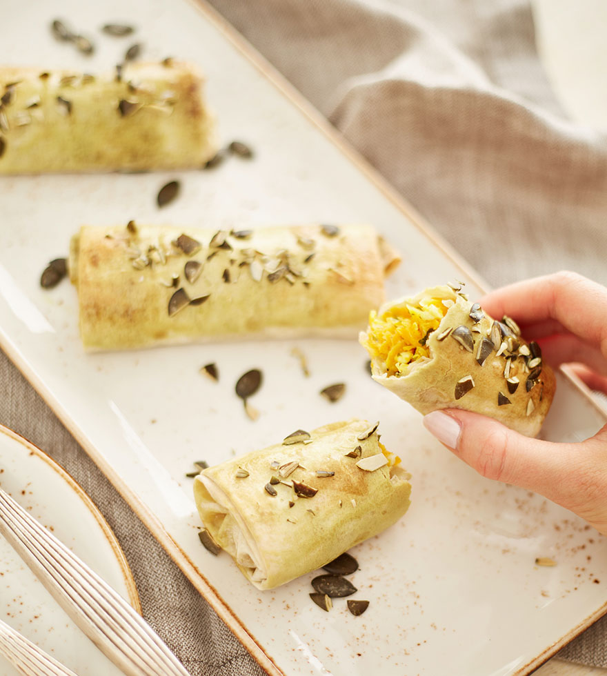 Mini Kürbisstrudel mit Filoteig - Rezept Tante Fanny