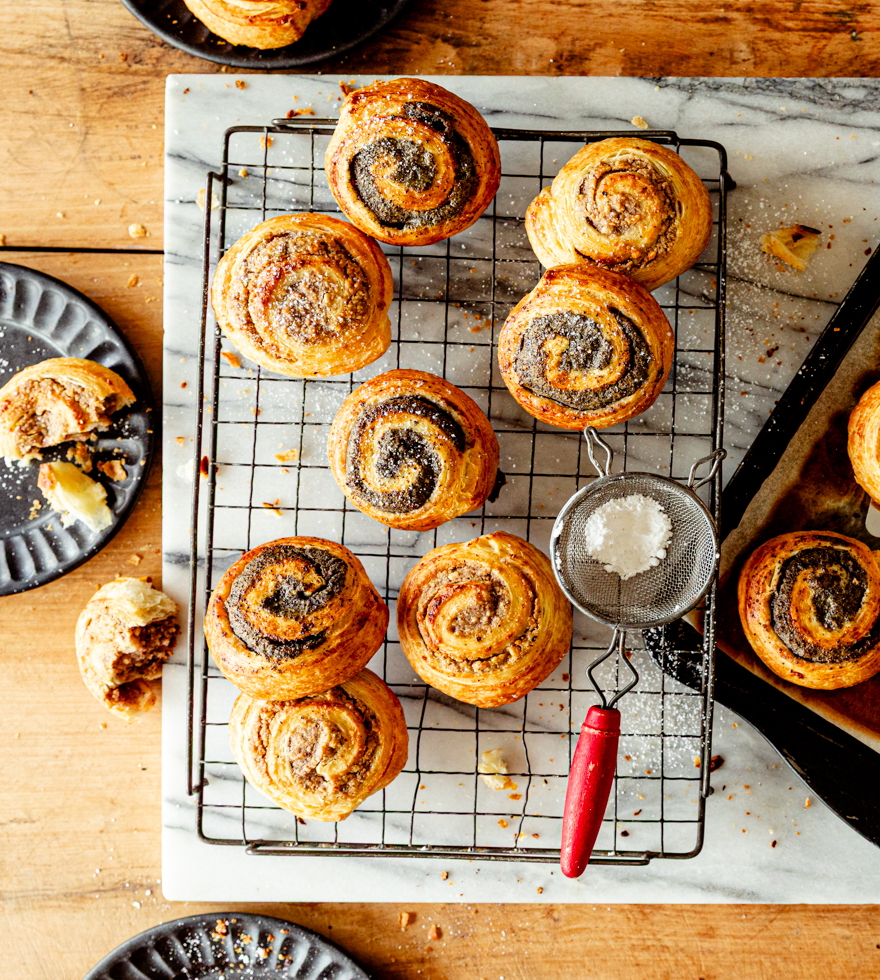 Nuss- und Mohnschnecken