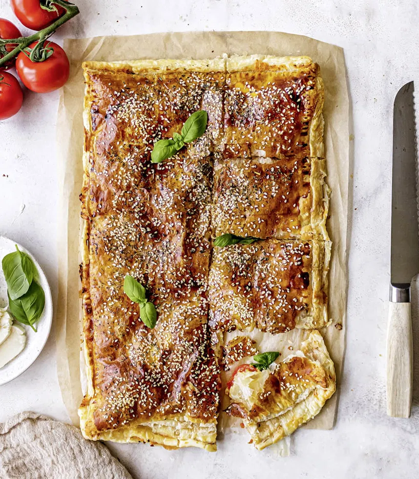 Blätterteig-Bites Tomate-Mozzarella - Thermomix-Rezept