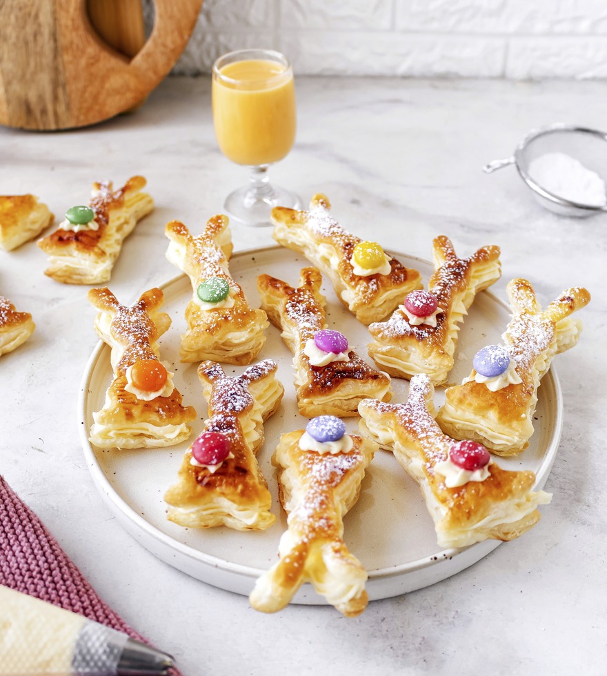 Blätterteig-Häschen mit Eierlikörcreme - Thermomix-Rezept