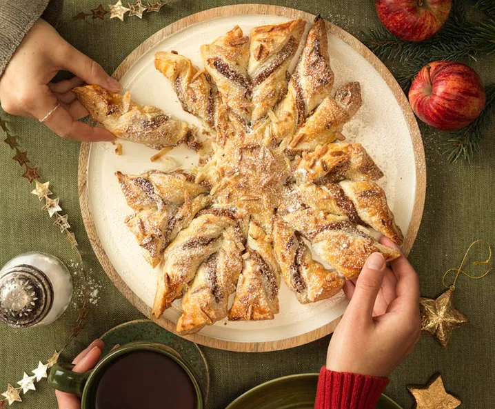 Bratapfelstern - veganer Blätterteigstern Rezept
