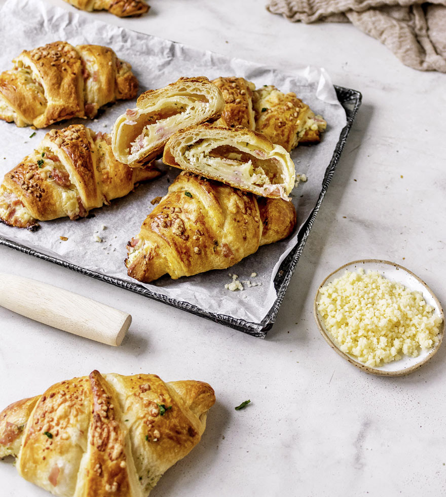 Käse-Schinken-Croissants Deluxe - Thermomix Rezept
