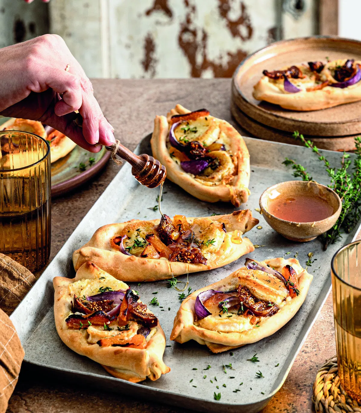 orientalische Ziegenkäse-Schiffchen
