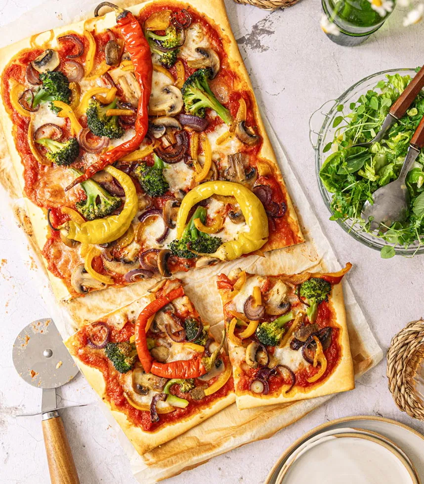 Pizza Primavera Rezept - Tante Fanny