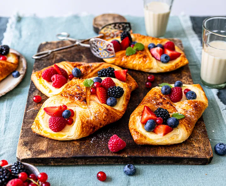 Plunderteilchen mit Früchten - Rezept