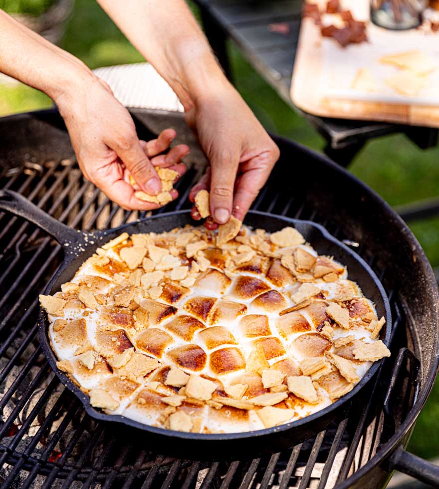 Riesen Smores vom Grill