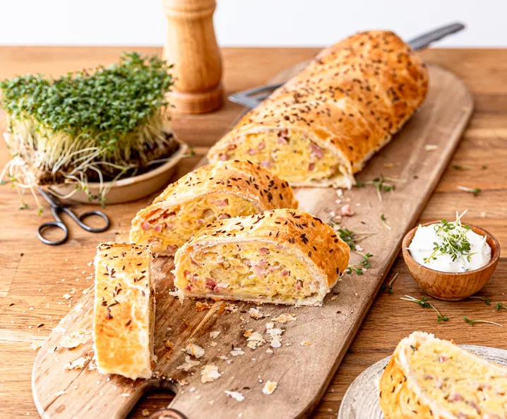 Schinken-Kartoffel-Strudel Rezept