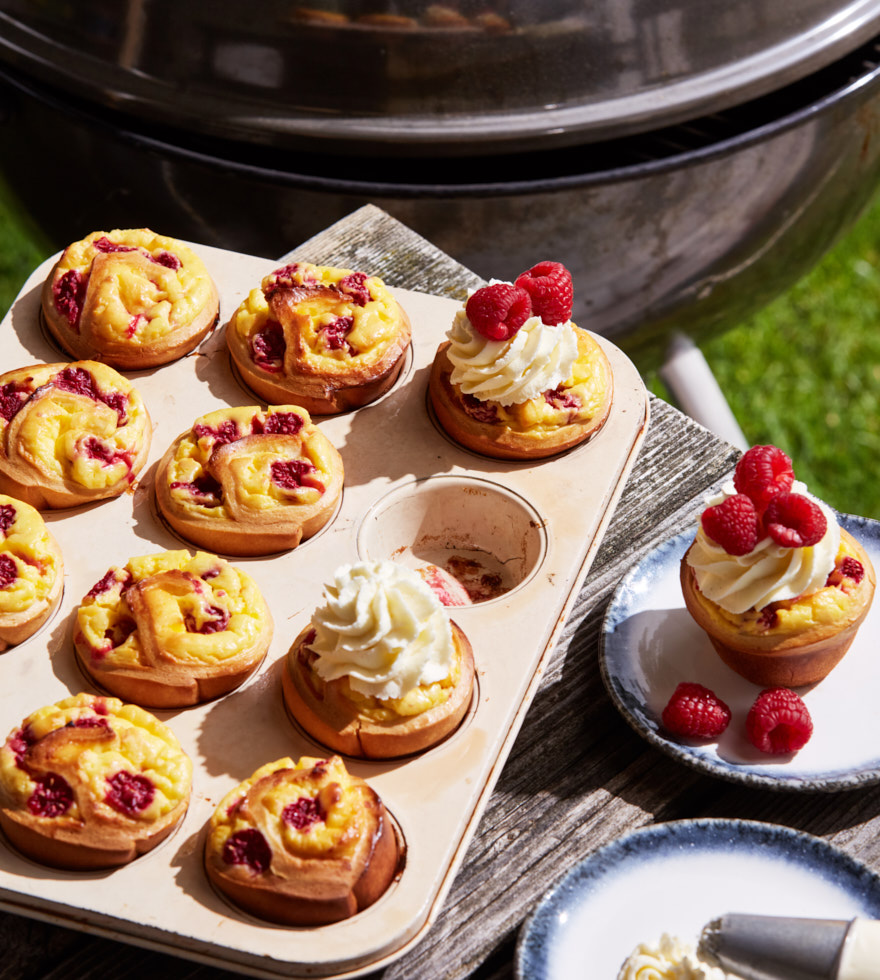 Schnecken-Muffins mit Cheesecakefüllung