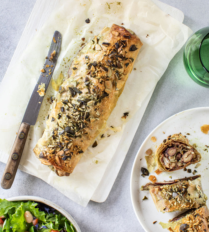 Steirischer Bohnenstrudel Rezept