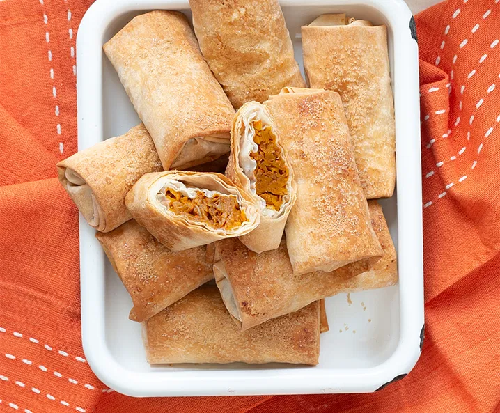 Süße Mini-Kürbisstrudel mit Zimt - Rezept