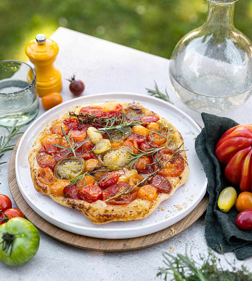 Französische Tomaten Tarte Tatin