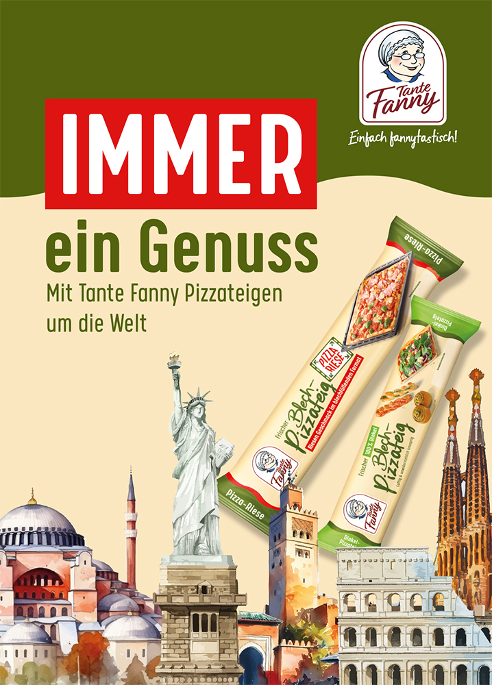 Tante Fanny Rezeptheft Immer ein Genuss - Mit Tante Fanny Pizzateigen um die Welt