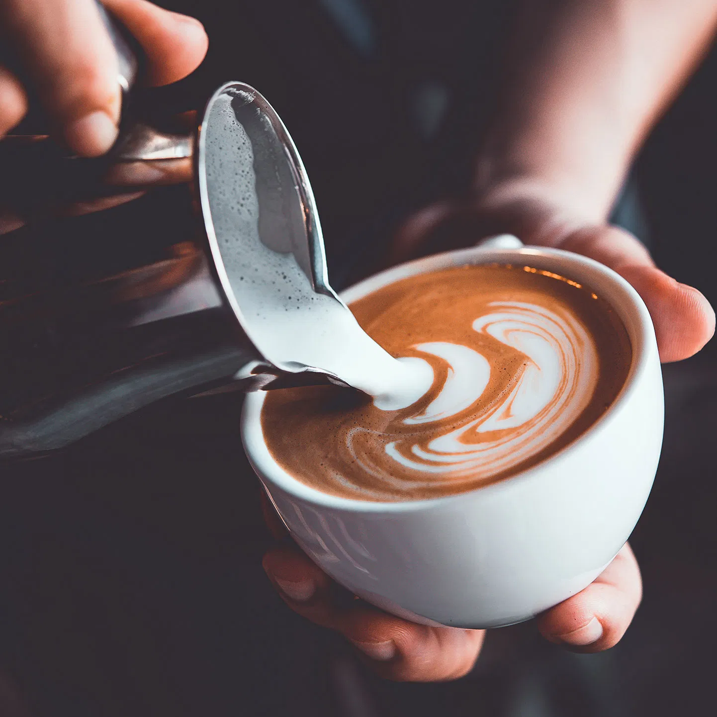 Kaffee mit Milchschaum