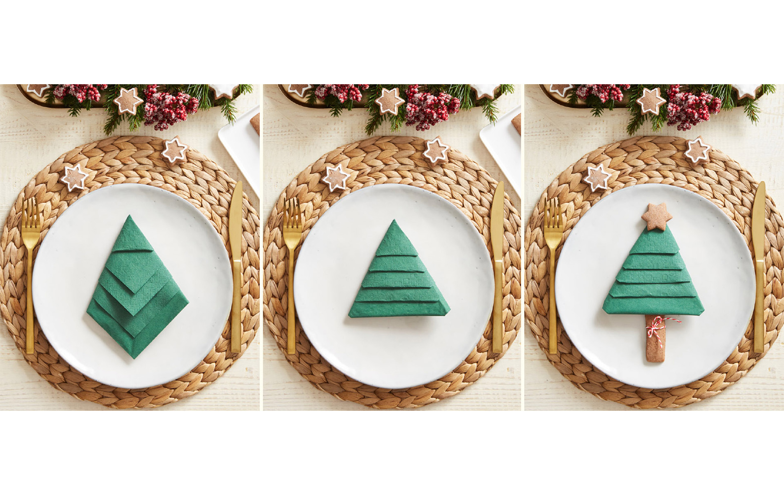 DIY-Servietten Tannenbaum