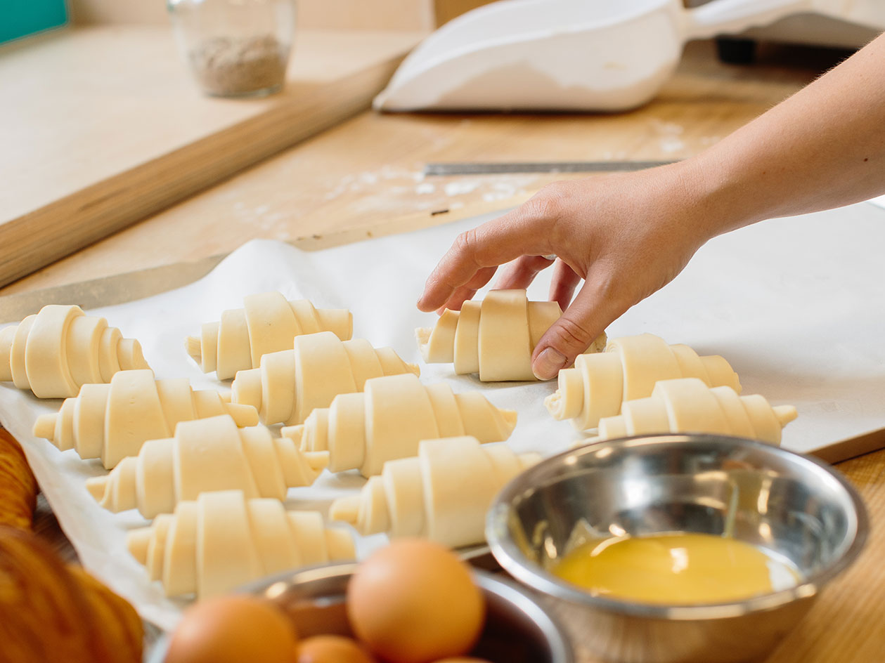 Croissant rollen