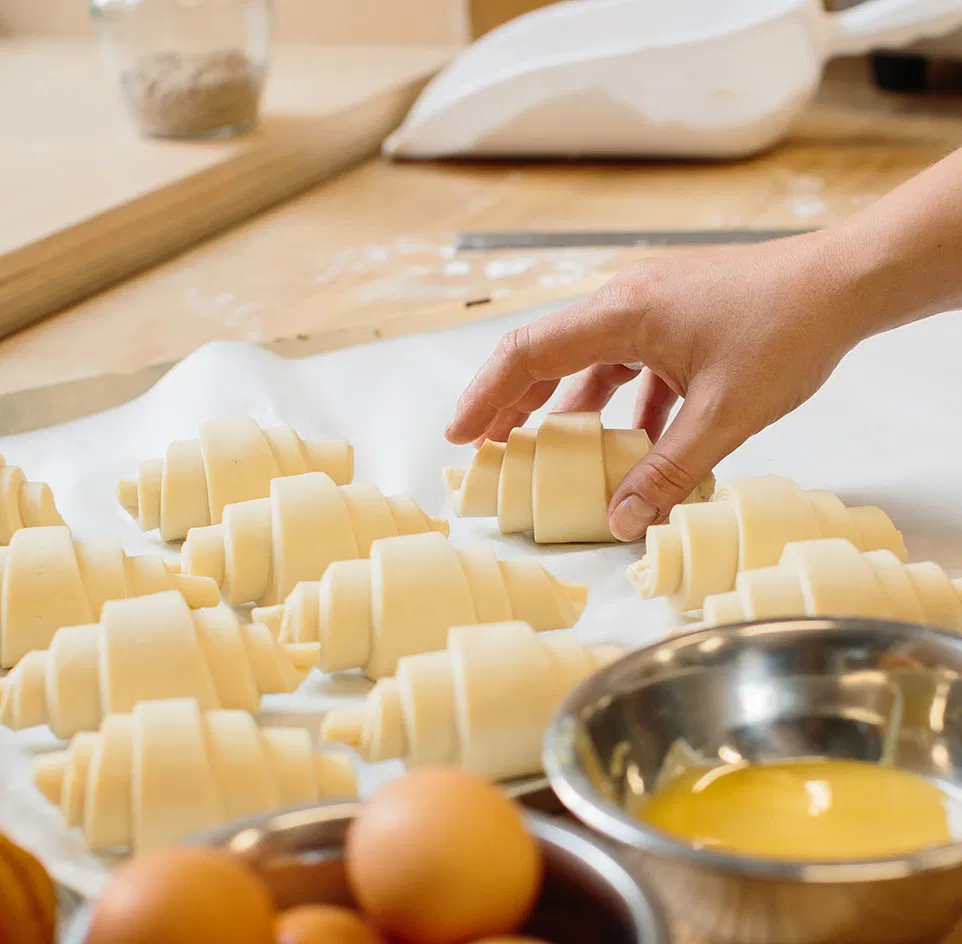 Croissant rollen