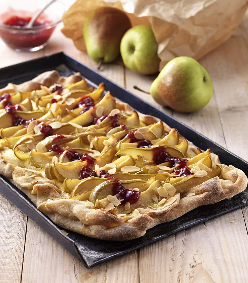 Süßer Birnen Flammkuchen Tante Fanny