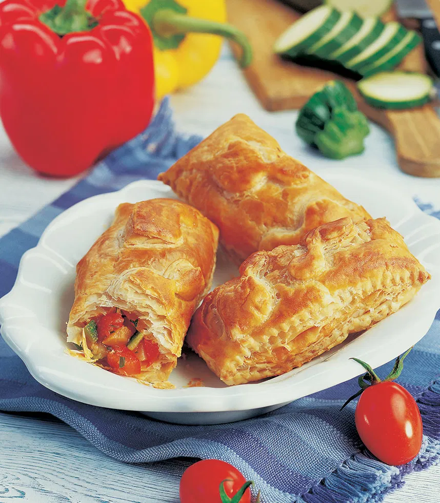 Blätterteigtaschen mit Ratatouille - Tante Fanny