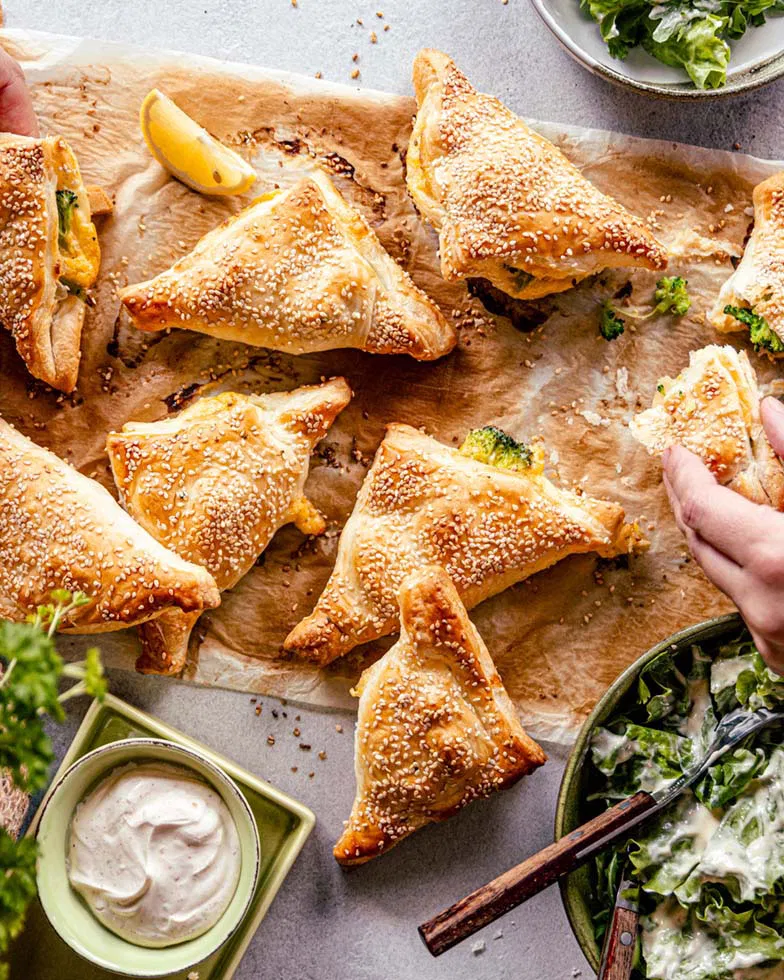 Brokkoli-Käse-Taschen