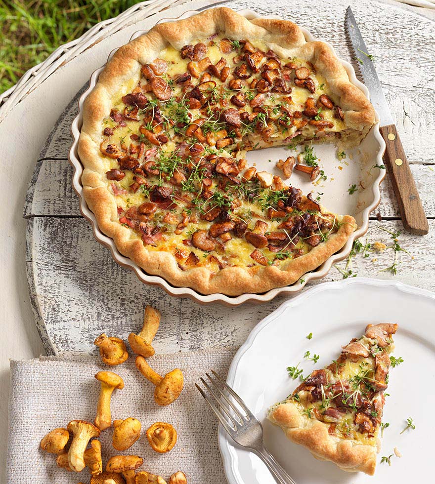Eierschwammerl-Quiche Tante Fanny
