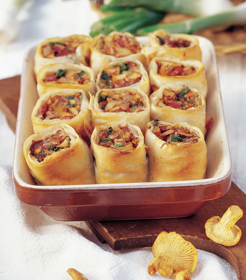 vegane Eierschwammerl-Strudel Tante Fanny